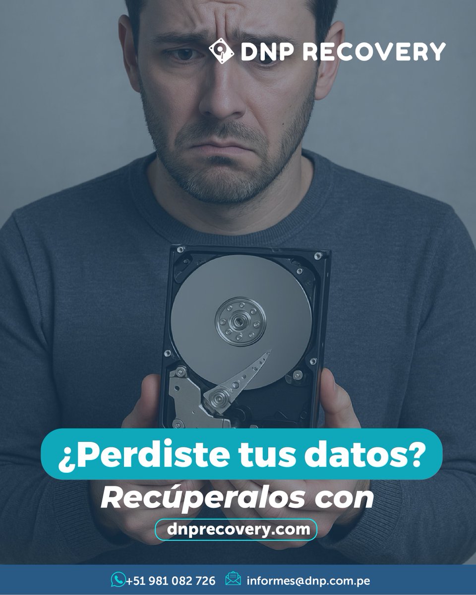DnpRecovery's tweet image. Recupera tus datos con expertos en data recovery. 💪

Recuperación de datos:
dnprecovery.com

#datarecovery #recuperacióndedatos #data #ssd #discoduro #harddrive