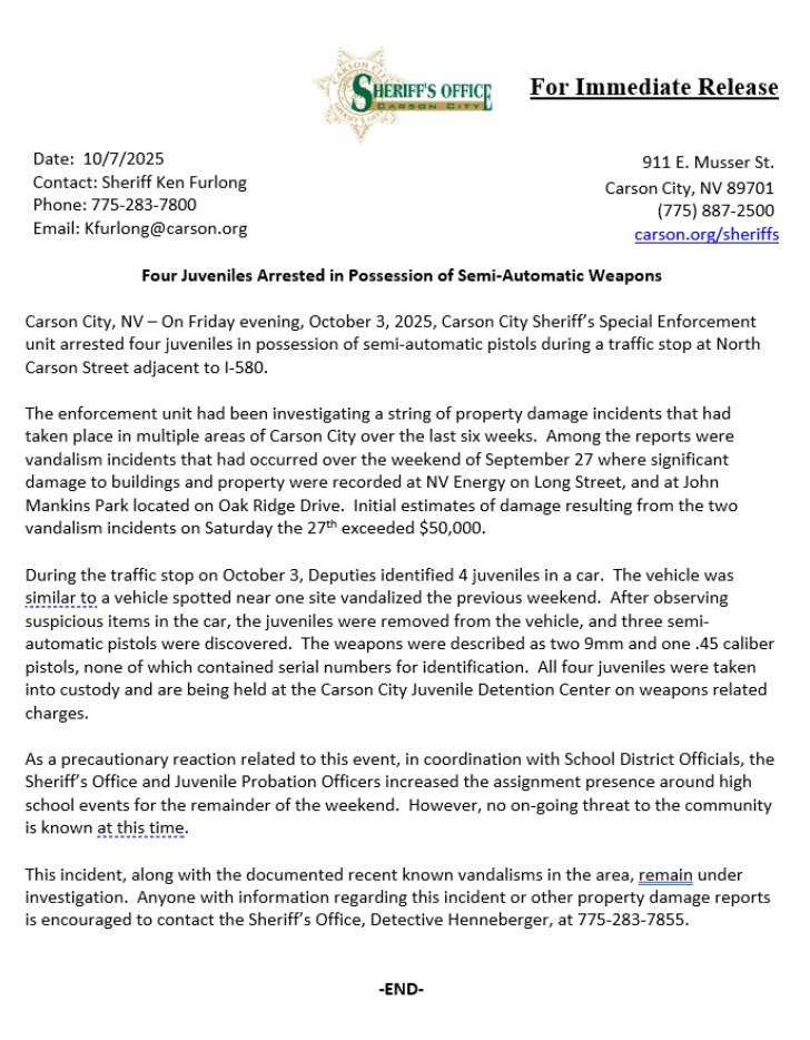 Carson City Sheriff's Office_NV tweet media
