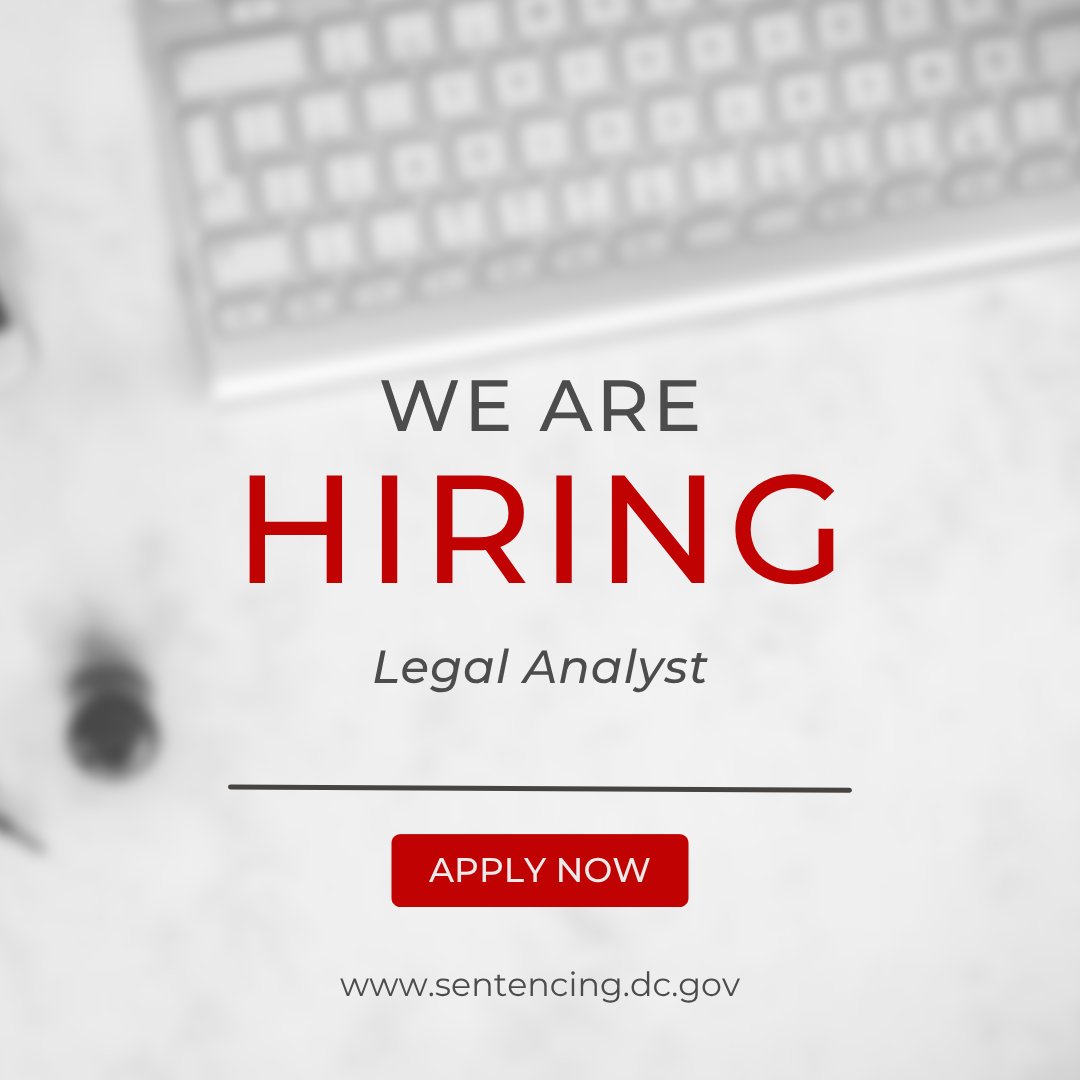 The Commission has retitled its Policy Advisor position to Legal Analyst to better align with the duties of the position. Previously submitted applications will still be considered. Click the link to learn more and to apply 
scdc.dc.gov/release/legal-…