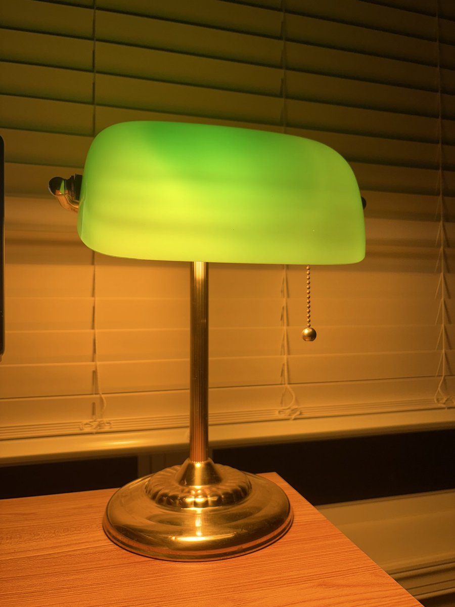 you need to be ambiencemaxxing:

- vintage banker’s lamps everywhere 
- incandescent light bulbs only 
- no overhead lights on EVER
- <a href="/ugmonk/">Jeff Sheldon</a> products scattered on your desk