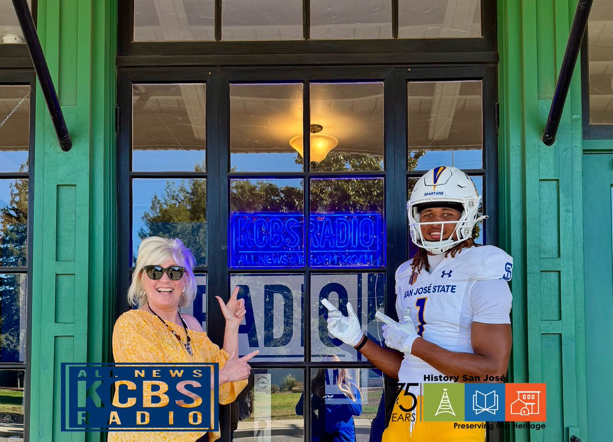 Traffic “on the 8’s” (with 3 cheers for Spartan Football!)  at the <a href="/KCBSAMFMTraffic/">KCBS Radio - The Traffic Leader</a> Southbay Bureau <a href="/HistorySanJose/">History San Jose</a> <a href="/SanJoseStateFB/">San José State Football</a> 🏈 <a href="/KCBSRadio/">KCBS 106.9 FM/740 AM</a>
