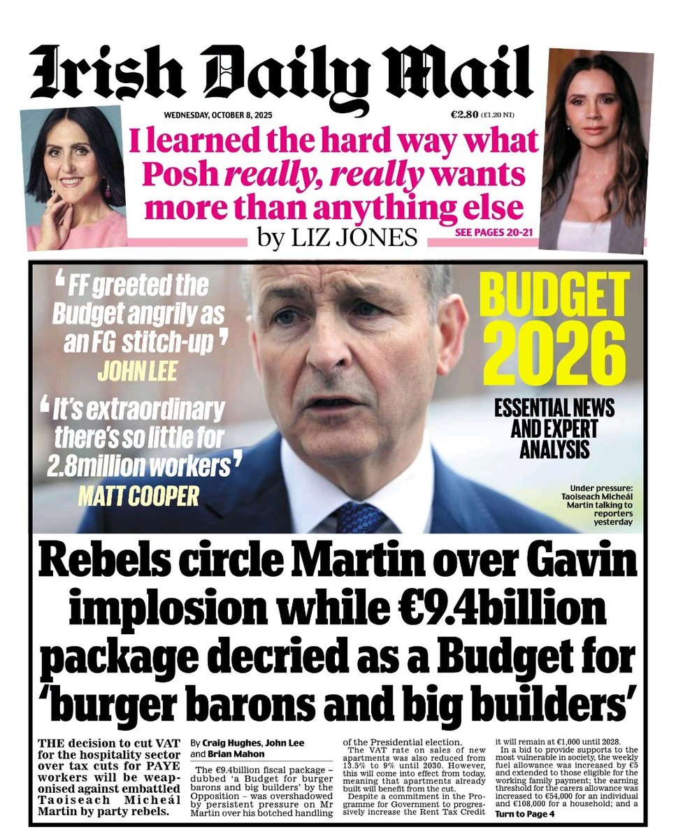 Fianna Fáil in Crisis 

Rebels circle Martin over Gavin implosion. 

#TickTockTaoiseach
