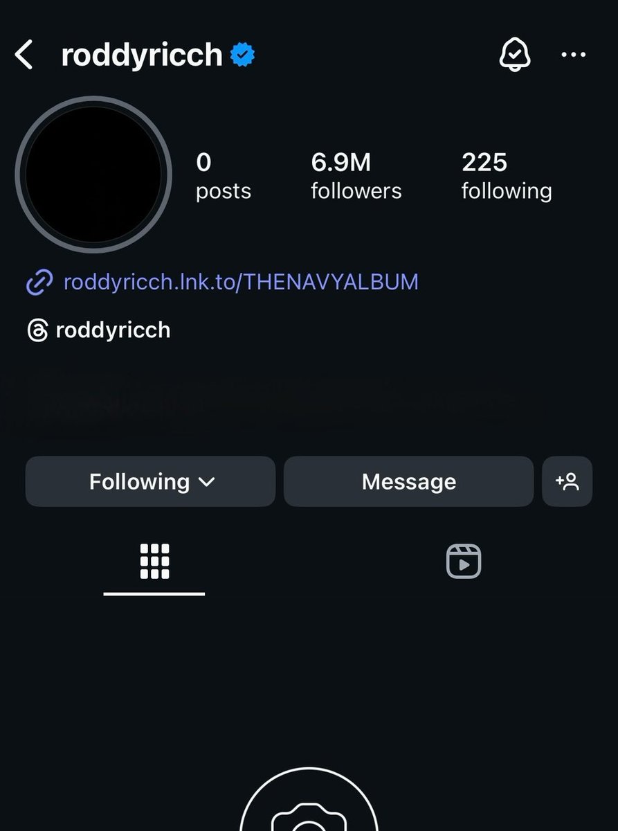 ATP_RAP's tweet image. Roddy Ricch has cleared his IG page 👀

Could this be the start of the navy album rollout?