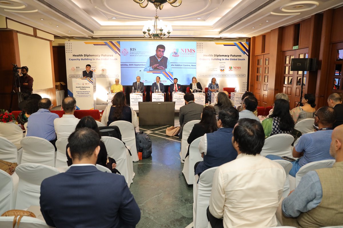 Thank you everyone at <a href="/DakshinNews/">Dakshin – Global South Centre of Excellence</a> <a href="/RIS_NewDelhi/">RIS</a> &amp; <a href="/NimsUniversity/">NIMS University</a>  for making the High-Level Consultations on Health Diplomacy in the #GlobalSouth a great success!