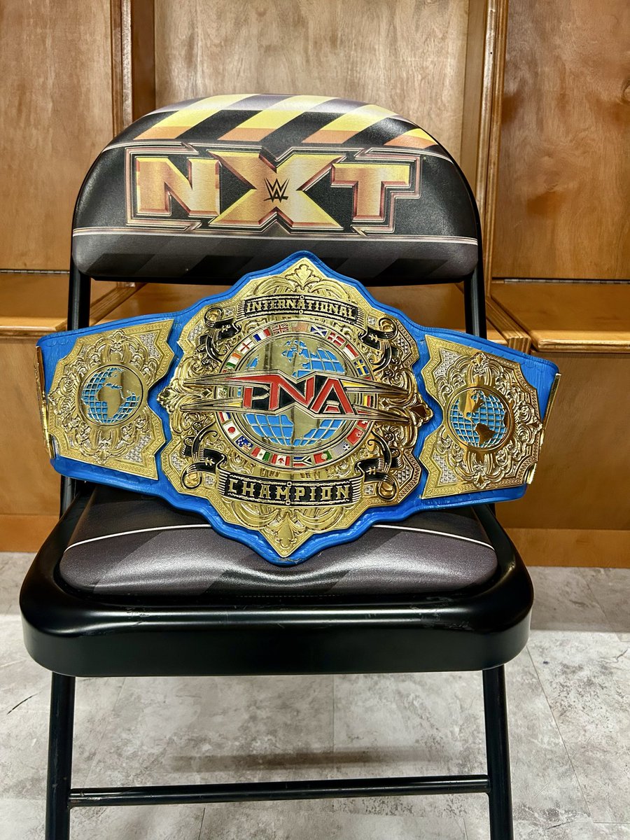 The champ is here. #KingofTNA #NXTShowdown