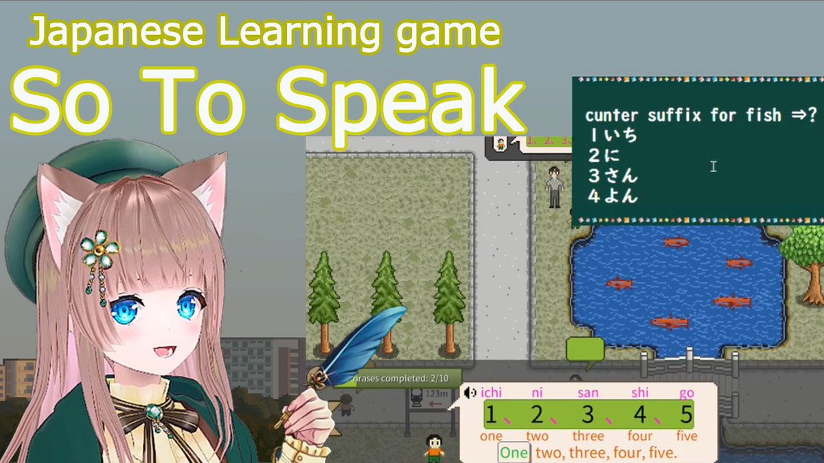Hi✨Let's learn Japanese Number with #sotospeak.
Please come and have fun if you like.
ゲームで数字を習うレッスンをしますよ🌸
よかったら遊びに来てね！

Simultaneous stream 12:30～(JST)
youtube.com/live/MmbIIim8U…
twitch.tv/cafealisa
langtwt nihongo VTuber ENVTuber
