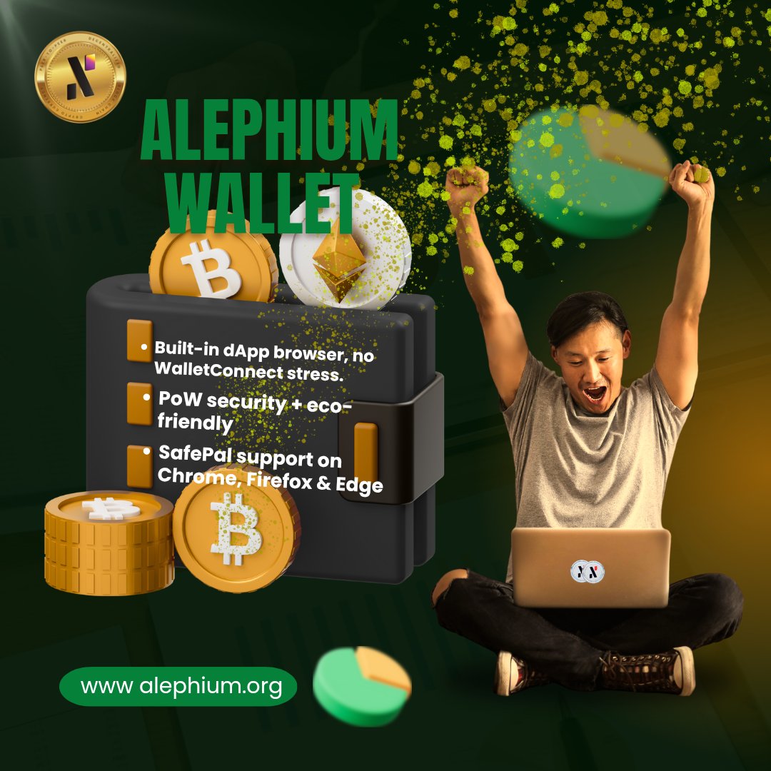 ProgressLuke1's tweet image. The Alephium Wallet puts security first, combining safe PoW infrastructure with an intuitive design. Every $ALPH transaction is protected by cutting-edge cryptography, giving you full control &amp;amp; peace of mind.
This is the web3 you were promised 🛡️🛡️

#Alephium #ALPH #Web