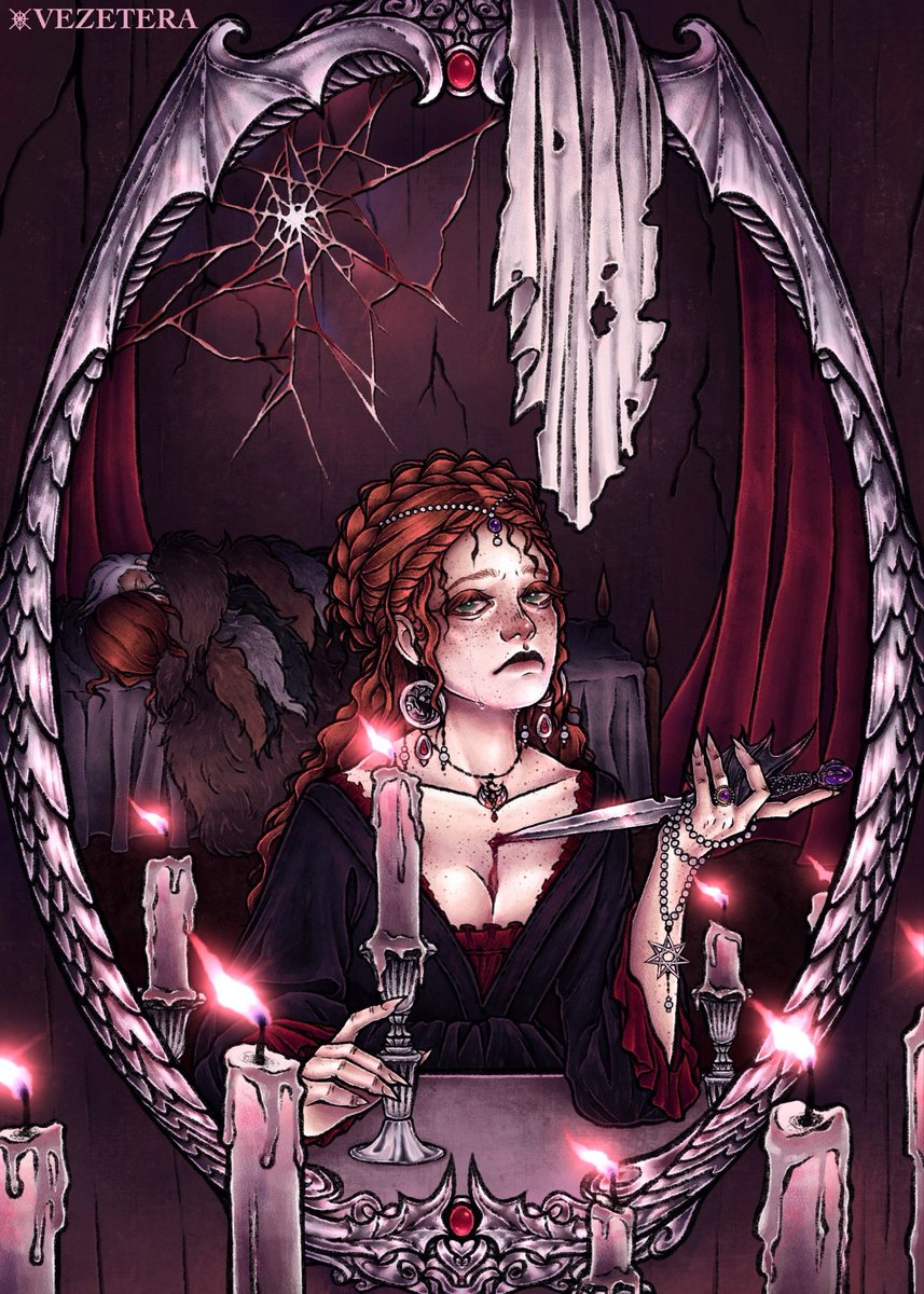 vezetera's tweet photo. Sabitha Waters 🕯️ @addamsvelaryon ‘s oc &amp; a complete beauty
#asioaf #fanart #art #ocart https://t.co/NAQZuu3fvJ
