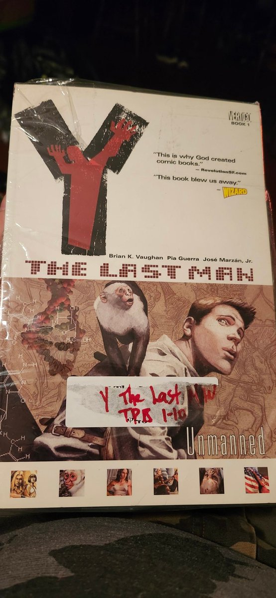 MrMaczapsv3's tweet photo. I just finished a re-read of the entire Y: The Last Man comic series via this collection of TPBs I picked up... but there is no more room in my house for more comics, so its up for sale... #YTheLastMan #forsale #cashonly #localpickup https://t.co/eTHf0gtZB0