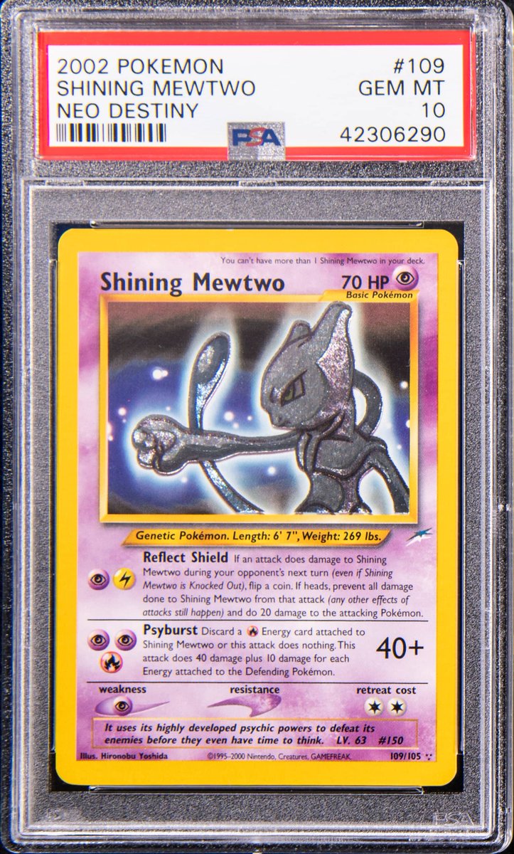 pokemon cards shiny mewtwo Shining Mewtwo