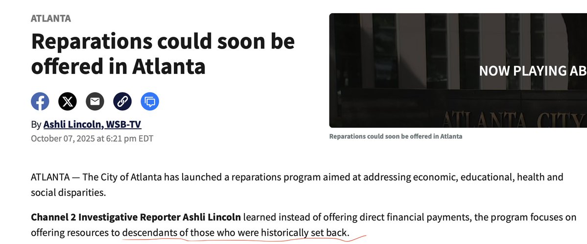 tariqnasheed's tweet image. Watch out for these &quot;reparations&quot; bait and switch policies..   Always read the fine print. 

Reparations could soon be offered in Atlanta wsbtv.com/news/local/atl…