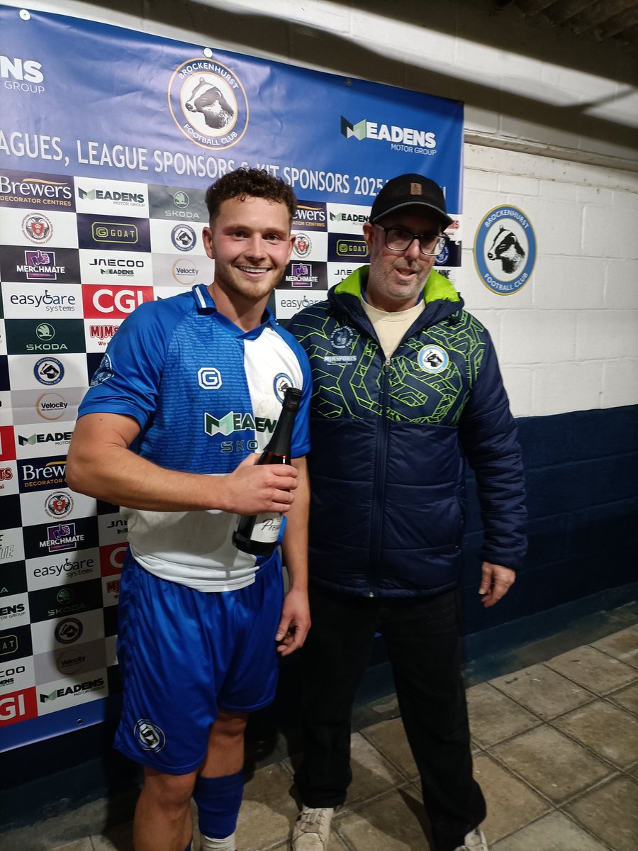 Brock_FC's tweet image. BADGERS MAN OF THE MATCH
Badgers Man of the Match chosen by Match Sponsors Matt & Nancy Parfect was Jack Torniainen 👏