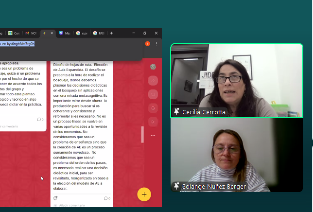 fdevunahur's tweet image. Momento de conclusiones #JIDE2025 #Mesa57 @CeciliaCerrotta y @solangemuriel leen y analizan las participaciones de los asistentes al ateneo. #FDEV @magalipeus @LedaOlano @lcastineira