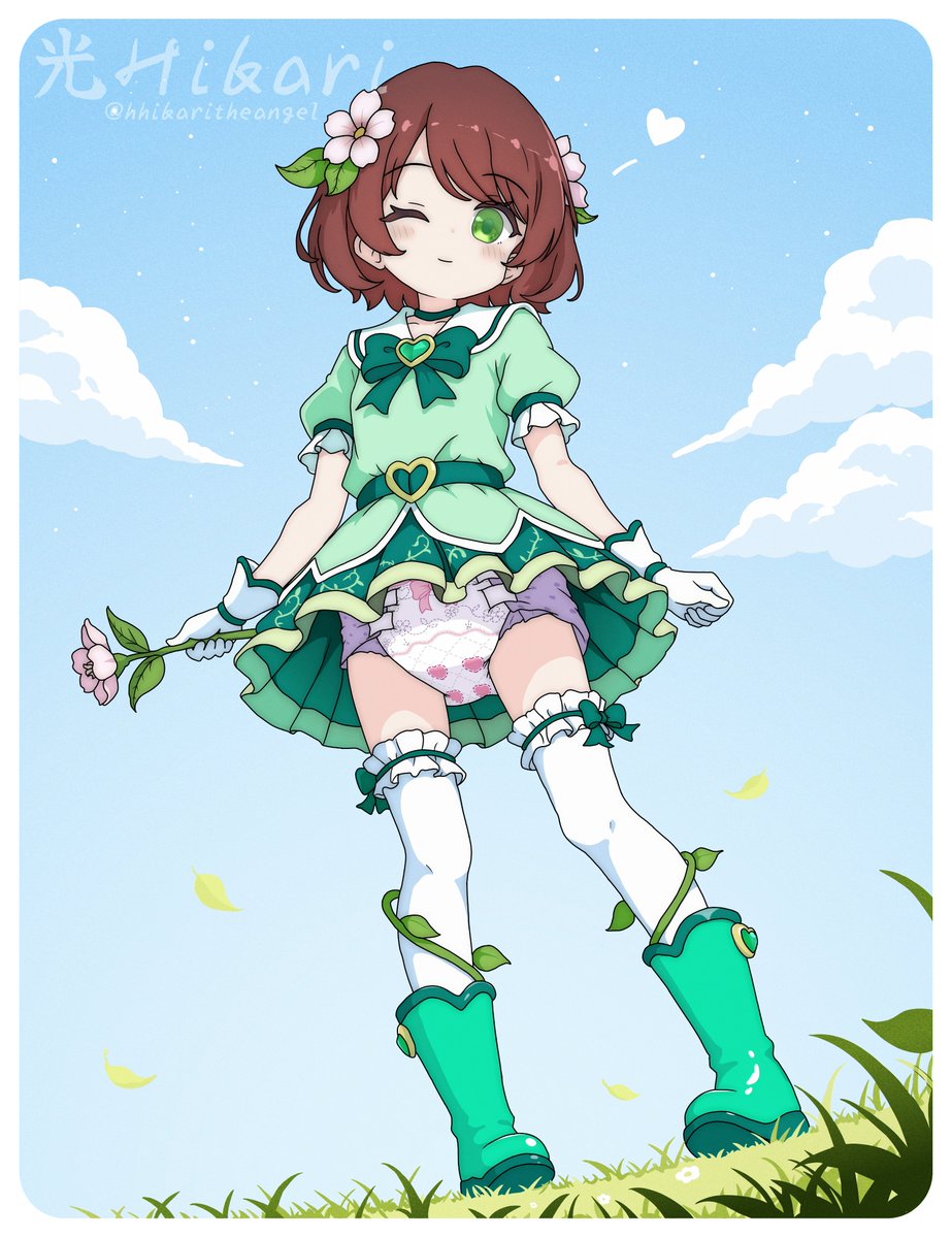 HHikariTheAngel's tweet photo. A sunny day, a gentle breeze, and a wink from a nature magical girl! ✨🍃 She channels the earth's magic, always staying comfy so she can focus on making the world a brighter, more colorful place.

DeviantArt: https://t.co/pybgtPyCaq

Commission for LaraChara https://t.co/rxFUIvHypw