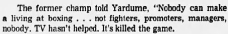 I particularly enjoy this quote from Marciano. smdh.