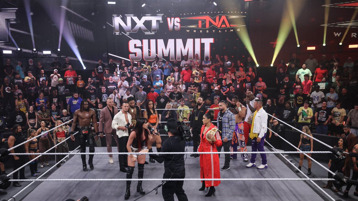 SpeakOfTheSaint's tweet image. This isn’t about territory, it’s about who’s the best.
And this is about showing TNA that just because we can help y’all pop a rating doesn’t mean you can pop off on us.
The battleground is set.
The captains are chosen.
And the Saint is always ready for a #NXTShowdown.