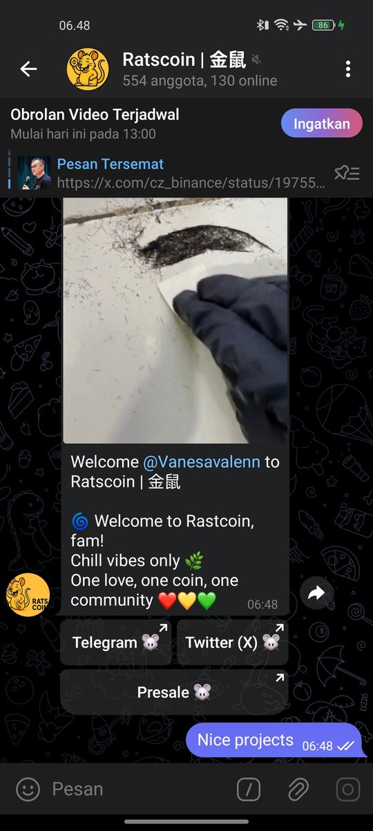 UdiRahmat33249's tweet photo. @ratscoinbnb @binance Done plis i wone wl 🙏🙏🙏 https://t.co/Juw83HtqxI