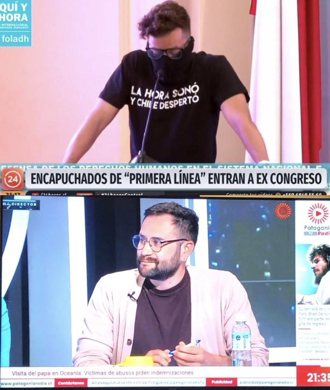 anti_merluzop's tweet photo. Este weón que se negó asi mismo de Juan Pablo SanHueza , todavía estamos esperando que se haga hombre y asuma que es el vocero de La Primera Linea , que la otra vez se negó asi mismo y dijo que habia hablado con la persona jaja #sinfiltros_tv #SinFiltros #sinfiltrostv https://t.co/eioKhTwW3t