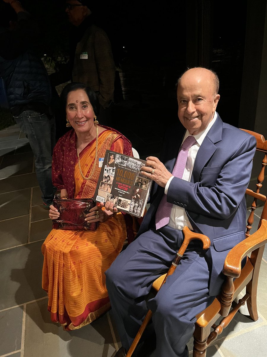 1947Partition's tweet photo. This past weekend, our team explored 10,000 Memories with audiences in New Jersey for the first time. Dr. Lekhraj Lala spoke about his lived experiences. Thank you @ami_sark for hosting this event at your beautiful home. https://t.co/nvVlnqnYUt