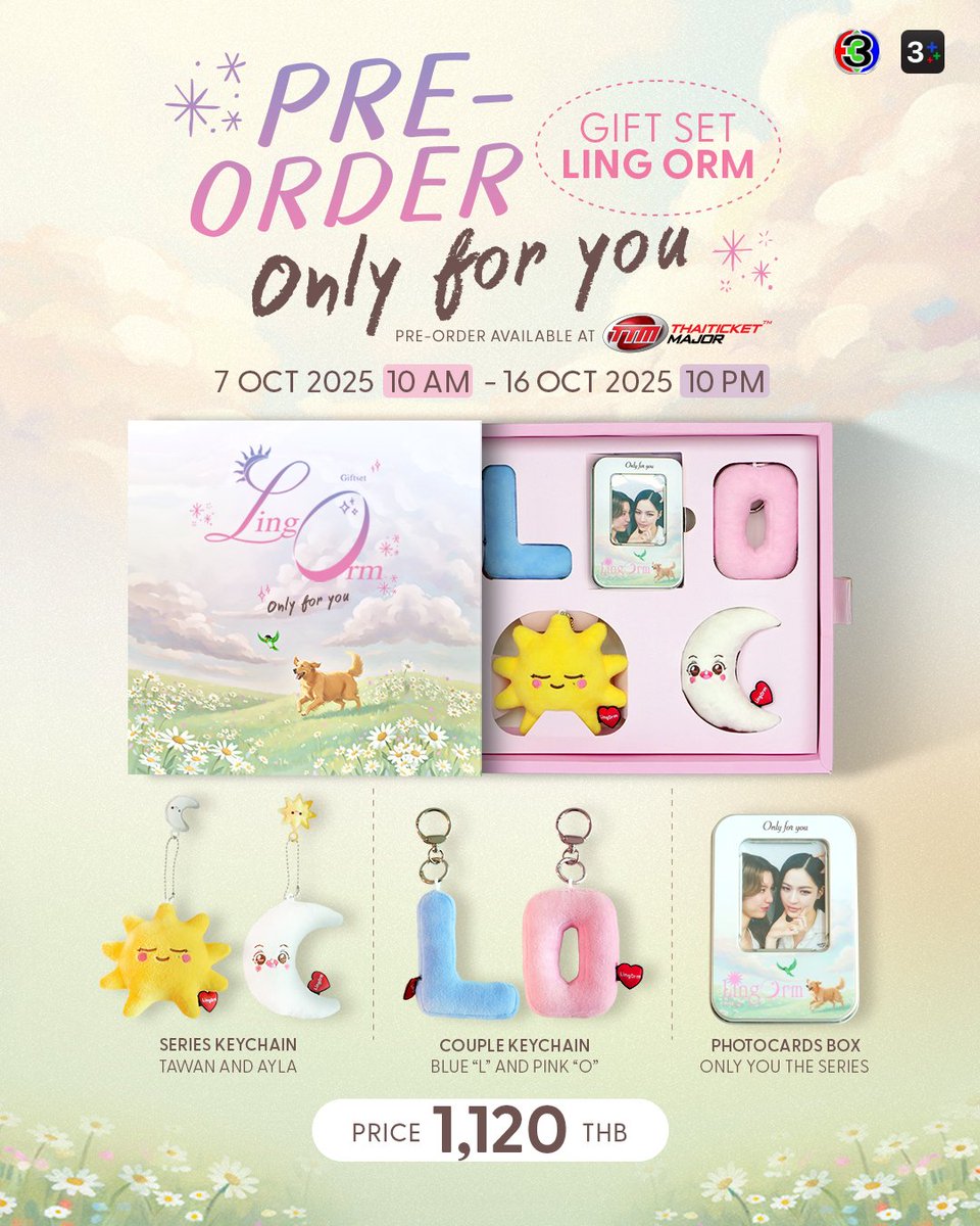 LingOrmLatam's tweet image. Abrimos pedido de los GIFT SET de las chicas, si gustan unirse al pedido grupal, bienvenidos, mas detalles al DM!!
#GiftSetLINGORM #OnlyforYou
#LINGORM #หลิงออม
#เพียงเธอ #OnlyYouTheSeries