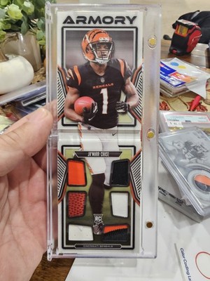 cardwatch123's tweet image. 2021 Panini Playbook - Armory Ja'Marr Chase #RMY-JMC /49 (MEM, RC) #ad #thehobby cardpromoter.com/2025/10/07/foo…