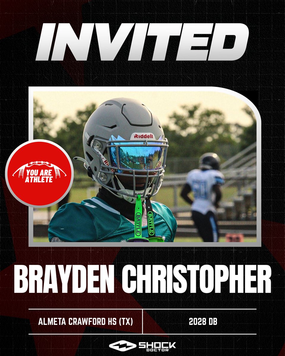 Thank you <a href="/youareathlete/">You Are Athlete</a> for receiving the invite ! 
<a href="/CoachJackACHS/">David H. Jackson Jr, M. Ed.</a> <a href="/CoachChenier_3/">Coach Elijah Chenier</a> <a href="/coachHUFFFFF/">Derek Hufnagel</a> <a href="/CoachStumon/">Brandon Stumon</a>
