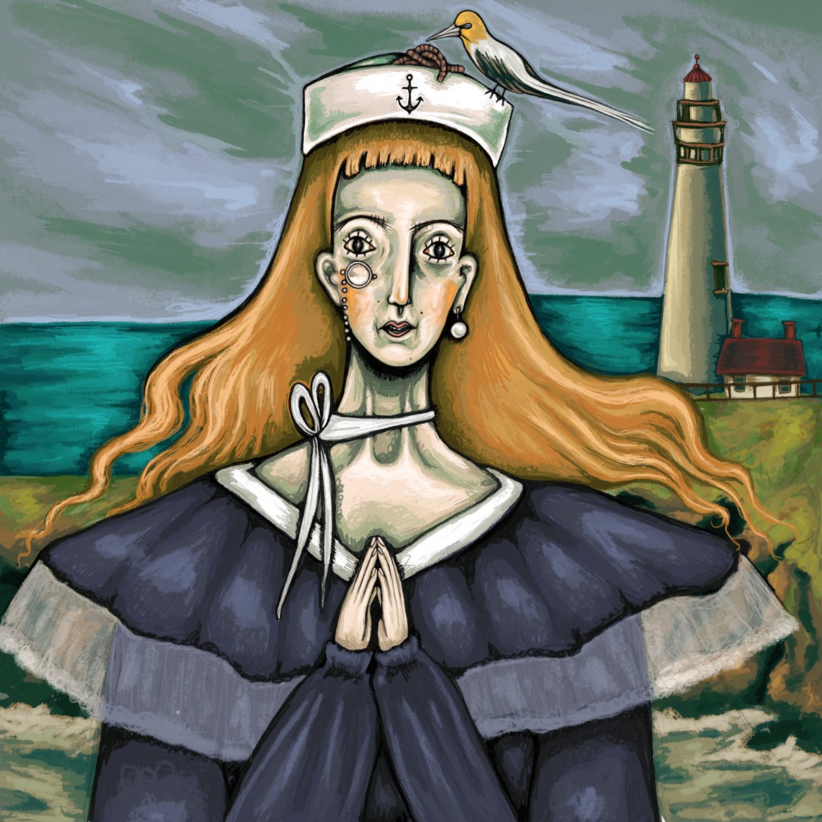 rustingspirit's tweet image. A nautical prayer 🌊⚓️..
#procreate