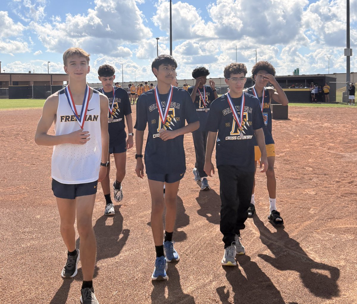 <a href="/GoldenFHSEagles/">Freeman High School</a> XC ran at districts today.  Results include boys varsity 2nd team place, girls varsity 2nd team place and JV boys were district champions. #trustthetraining