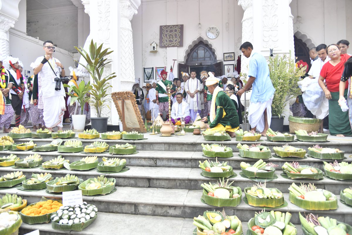 The State-Level Mera Houchongba Festival 2025 was celebrated today with grandeur and traditional fervour at the historic Kangla, symbolising the age-old bond of unity and brotherhood between the hills and the valley of Manipur.