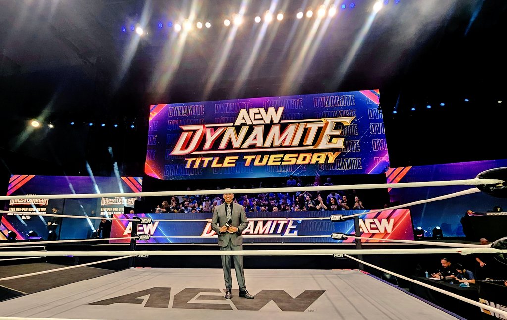 Security__Sam's tweet image. You know what time it is! #AEW #DYNAMITE #TITLETUESDAY #DAILYSPLACE #TBS #MAX