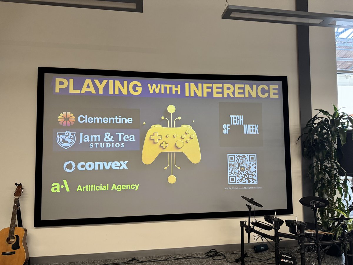 waynesutton's tweet image. Wow! The AIxGames: Playing with Inference Mixer @convex_dev is packed!- #SFTechWeek @Techweek_