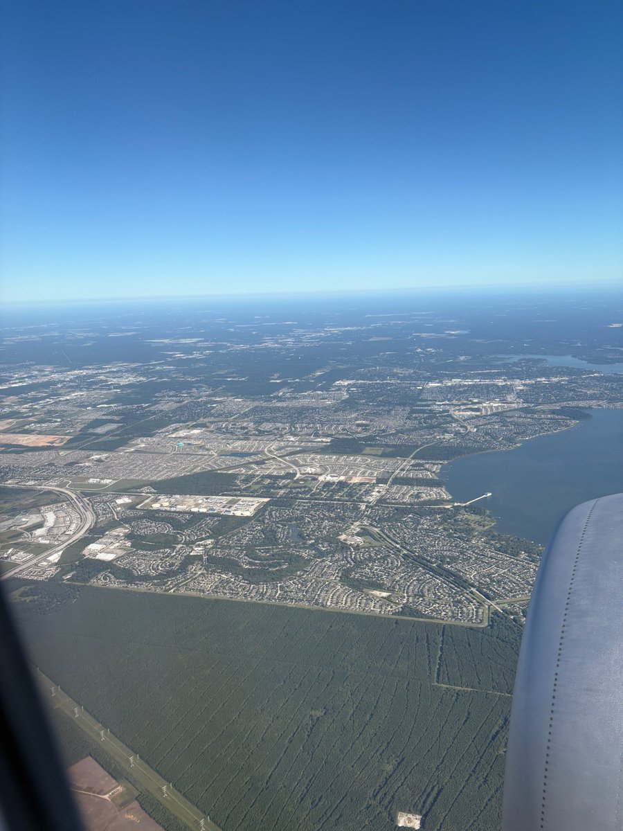In my return flight on Sunday from the largest wastewater conference in America (WEFTEC) I was able to grab a view of something amazing. Really three things.

Lake Houston - One of the most interesting lakes in the world. Manmade, 3 rivers brought together, holds the water supply