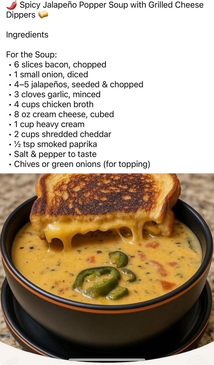 _DamnBucky's tweet photo. #BuckysMenu
Cheesey Spicy Pepperpot Soup (to go with the Reuben) ๐
๐ Smash Or Pass ๐ https://t.co/shSzqAlk42