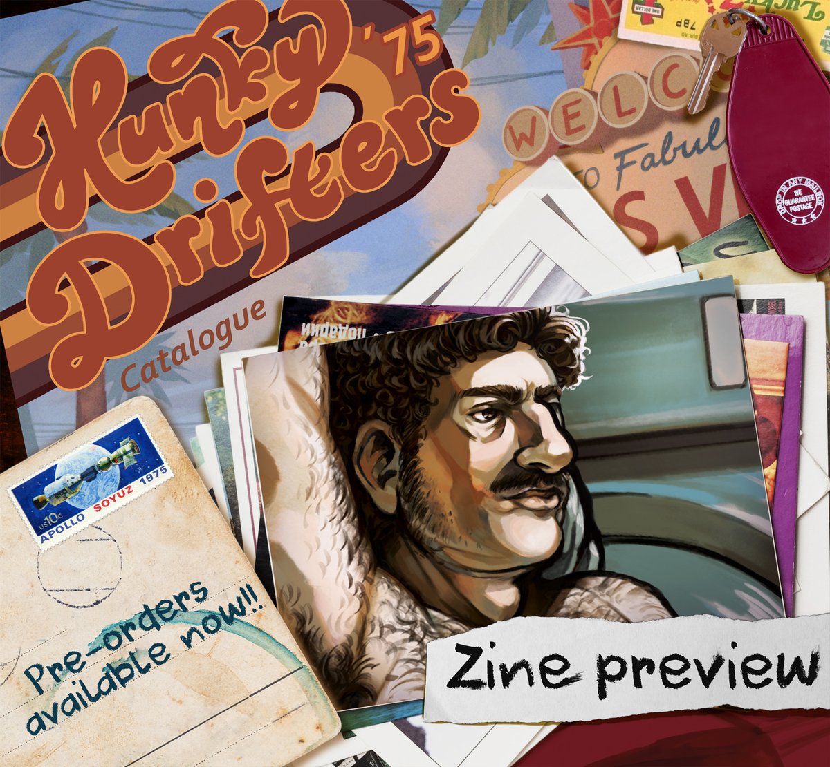 Little preview of my piece for the <a href="/HunkyDrifters/">Zines selling now!</a> Zine! 

Pre-orders are open until October 11th! So don't miss out! themysteryshack.com/collections/hd…