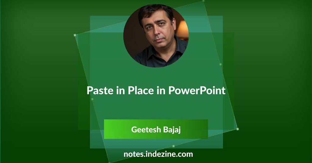 FreePowerPointT's tweet image. Your freshly pasted twin gets flung a few pixels away — like a rebellious sock escaping the laundry pile.
Read more 👉 notes.indezine.com/2007/11/paste-…
#PresentationDesign #PrecisePlacement #PasteInPlace
