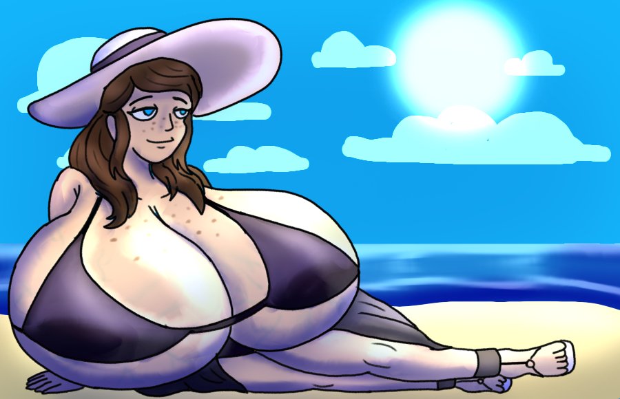 Toni at the beach 
Character belongs to <a href="/whosthisguyeh/">WhosThisGuyEh</a> 
#fanart #nsfw