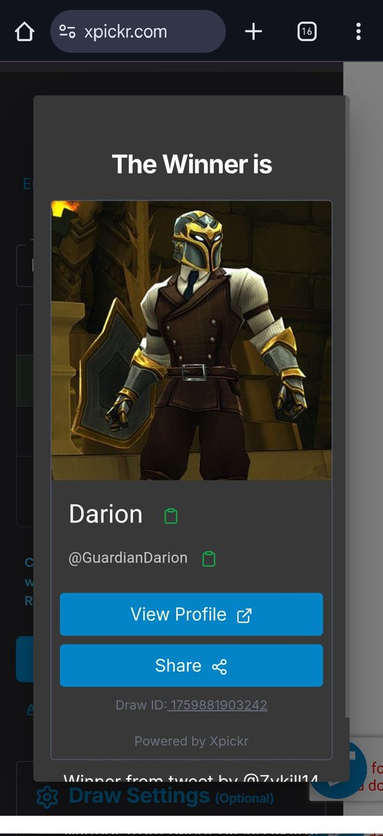Will will will!! We have the winner guys! For those who participated tysm and stay tuned for more!
Congrats bro <a href="/GuardianDarion/">Darion</a>