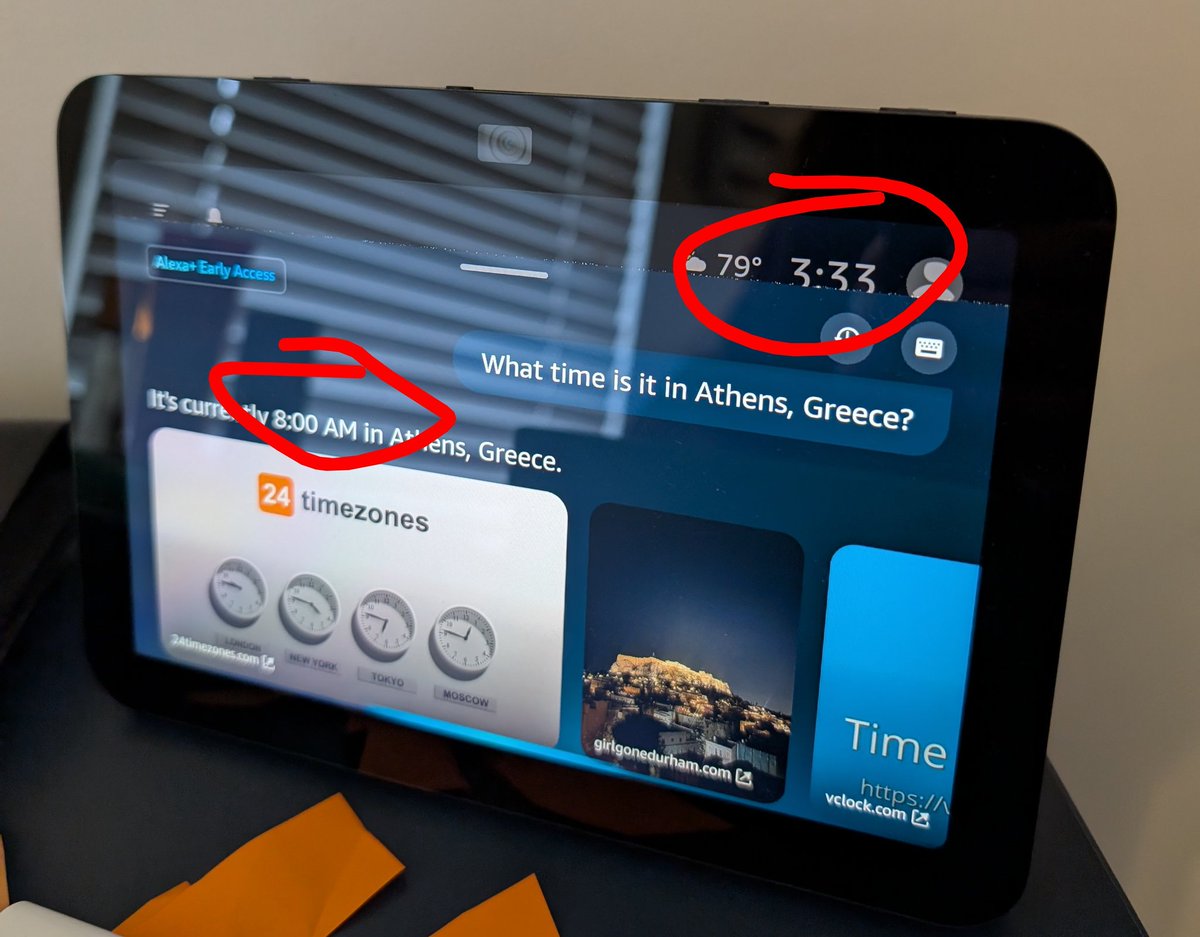 unixpickle's tweet image. Alexa+ is nice, but it did hallucinate almost immediately.