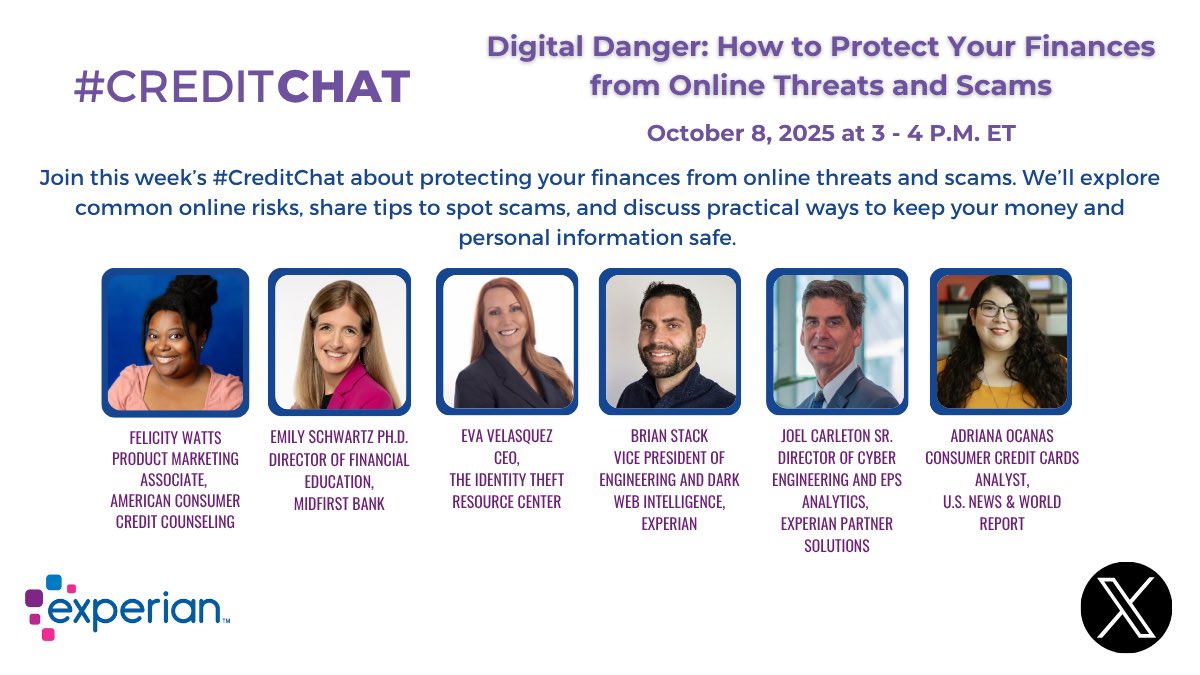 AdrianaOceans's tweet image. Scammers are getting cleverer 👀 Join me tomorrow with @Experian where I’ll give tips on how you can spot (and avoid) online scams! #CreditChat #credit #personalfinance