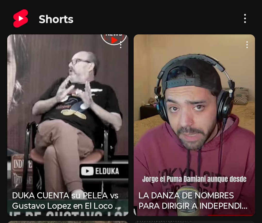 Che <a href="/MigueRiglos/">Migue Riglos</a> creo que el algoritmo de YouTube mucho no te quiere (?).