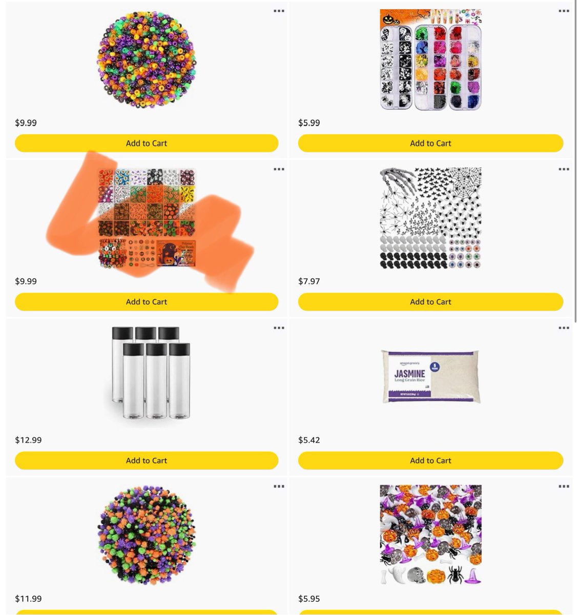7 items to go and we’ll have what need for spooky themed find and seek bottles! 
🎃💀 🕷️ 👻🕸️
I’m trying to make 15 of these sensory bottles with my students this month! Can you help with supplies 😊

amazon.com/hz/wishlist/ls…