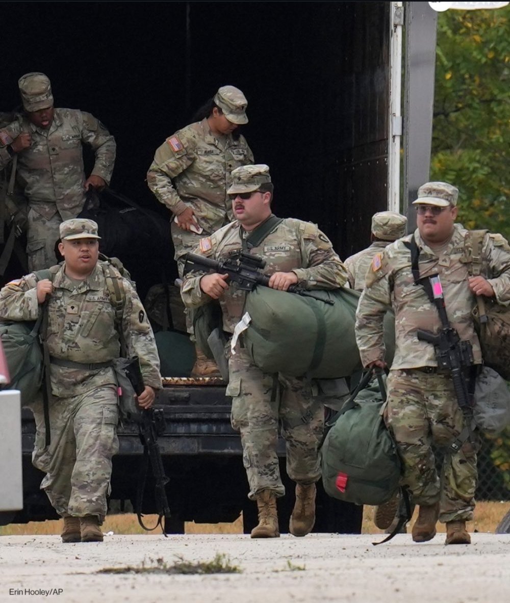 The elite Texas National Guard will be protecting the perimeter of Stan's Donuts and Al's Beef