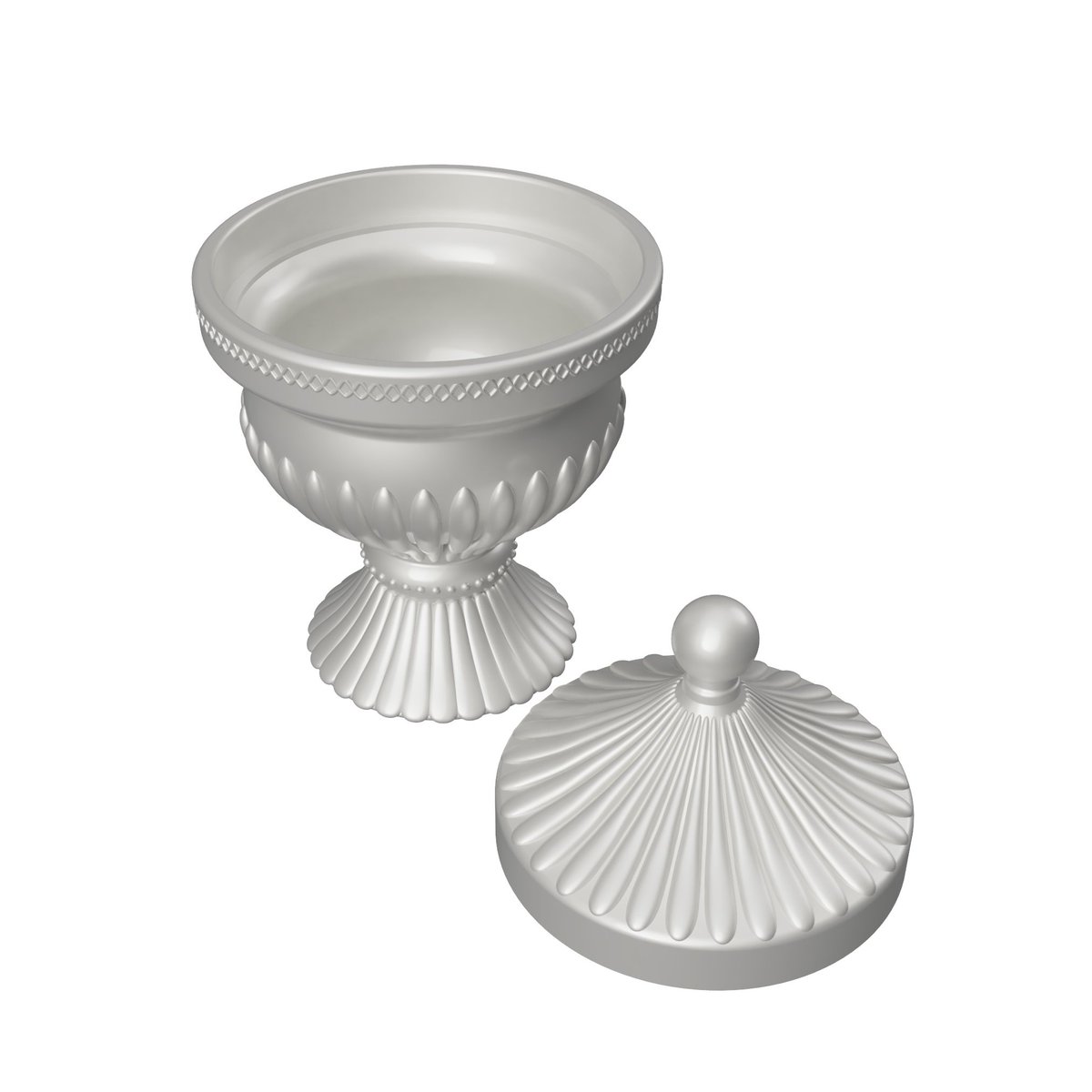 flat_3d_school's tweet photo. ボンボニエールをFusionでモデリング。気分が乗って細かい凹凸（3・4枚目参照）を入れたのですが、プリントすると老眼では見えず💦もう少しデザインを強調しても良さそう。

データ：Autodesk Fusion
プリンター：Mars 5 Ultra（ELEGOO）
レジン：レジン：水洗いレジン（SK本舗） https://t.co/52EcWa1j0z