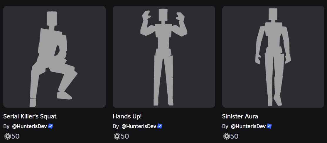 JayRobloxDev's tweet image. Released some emotes go check it out!
#ROBLOX #RobloxDev #RobloxUGC
Link: roblox.com/catalog?Catego…
