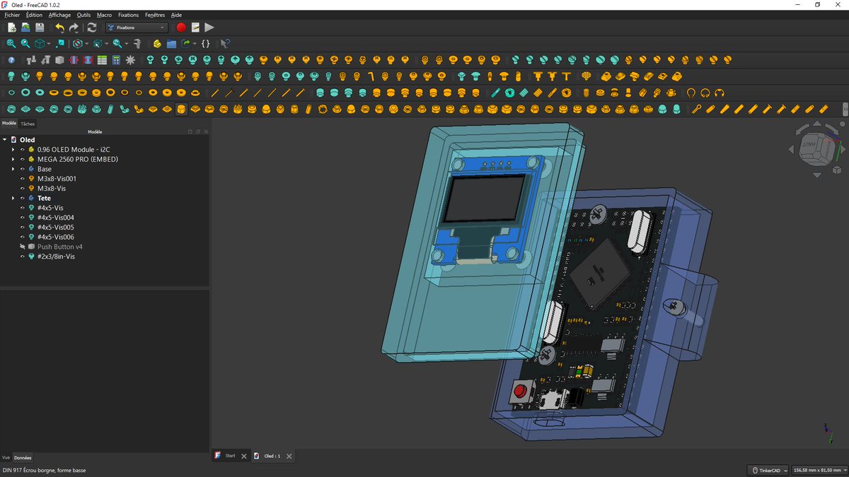 ulrich_mink_'s tweet image. I'm progressing better and better. I'm already integrating electronic modules to customize my designs and adapt them to my needs. The learning continues.
#FreeCAD #EmbeddedSYstem #IoT #3dmodeling #robotics @FreeCADNews