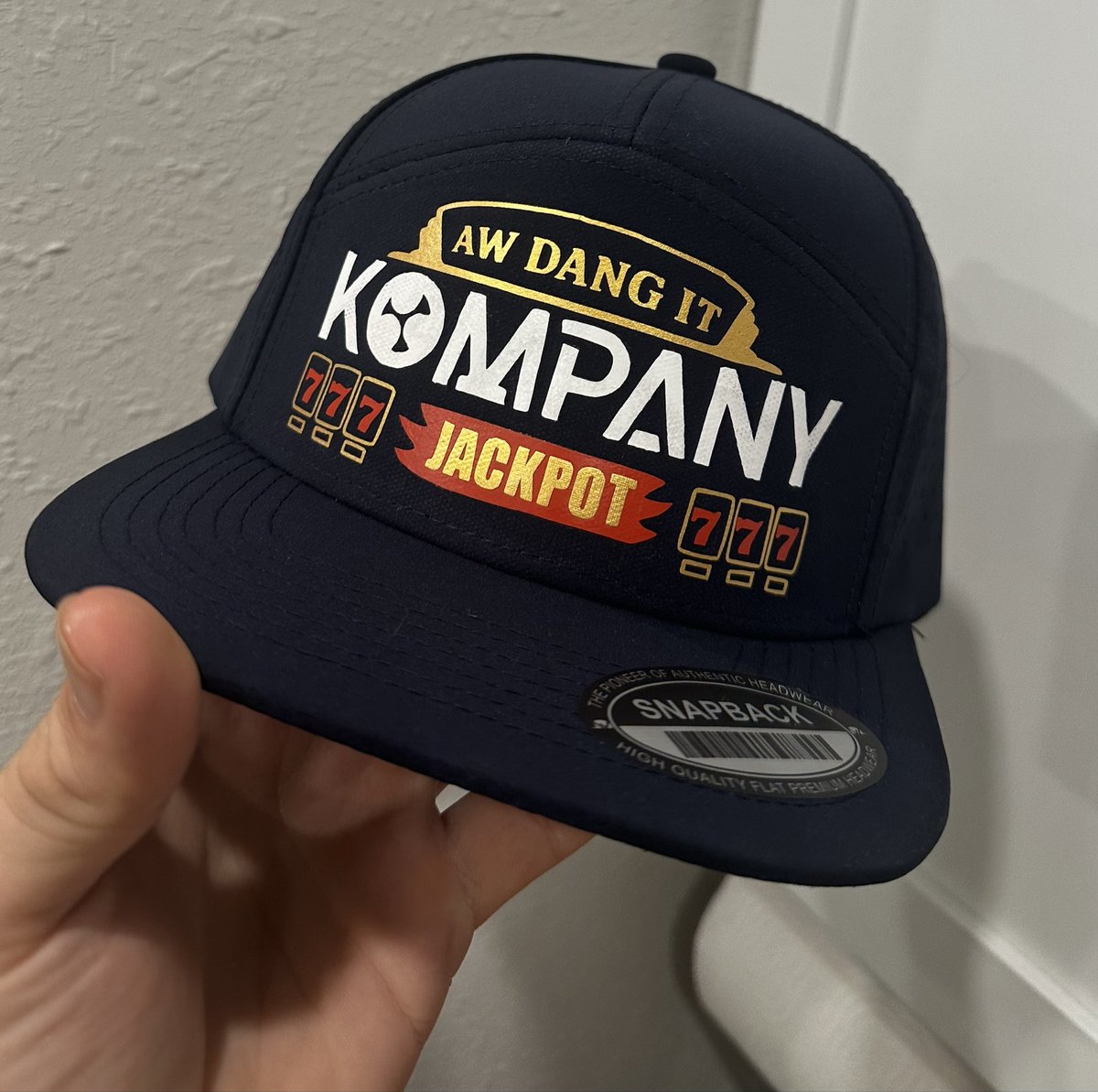 authentikaf's tweet photo. @Kompanymusic I’ll see you Thursday here in jax! 

Made you a jackpot hat!!!

Def got link at somepoint so I can give it to you brother!!! https://t.co/OLsv1V5c8P