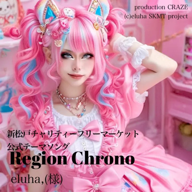 本日🆕サブスク配信開始❣️linkco.re/xUQFe1Un
作詞作曲 eluha,（様）

#新松戸チャリティーフリーマーケットタイアップ テーマソング
楽曲名 Region Chrono
（リージョンクロノ）