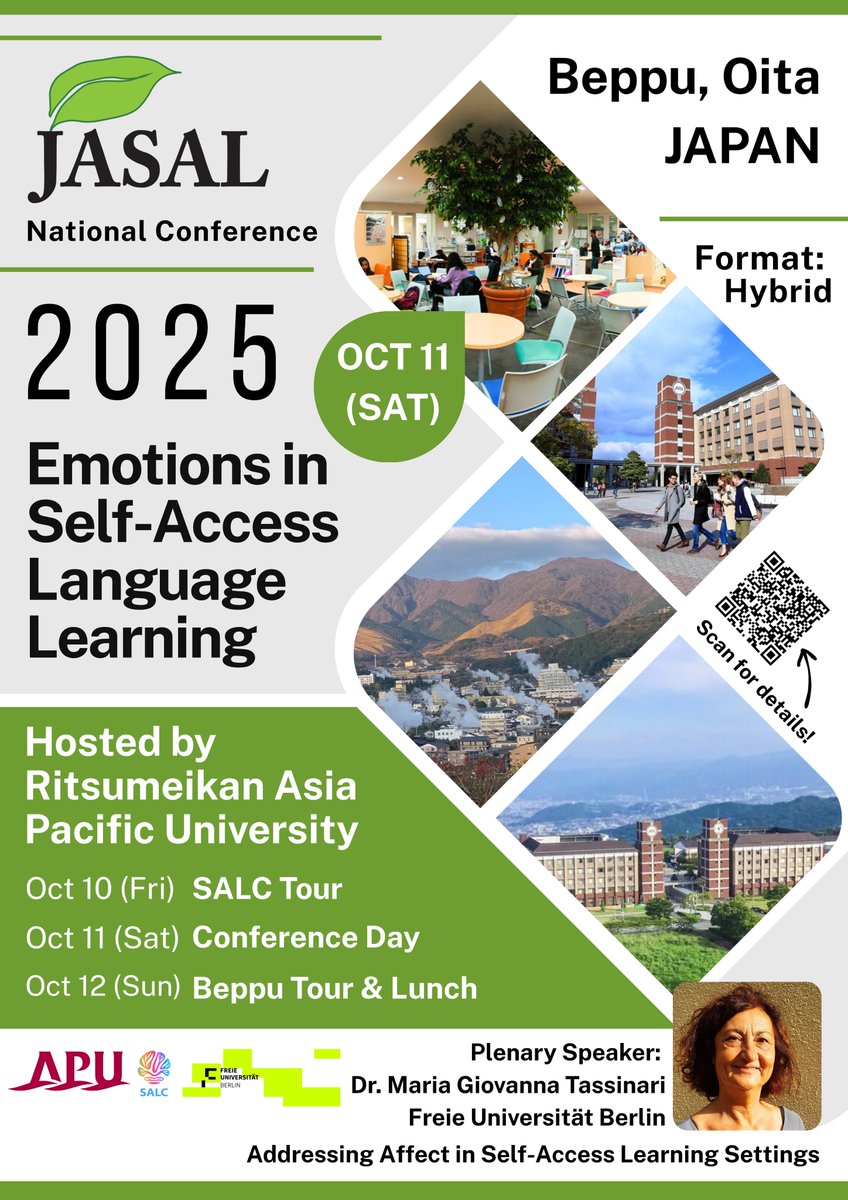 Get prepared for the JASAL National Conference 2025, October 11, Saturday! Check out the details on our website before coming! 
jasalorg.com/jasal-2025-nat…