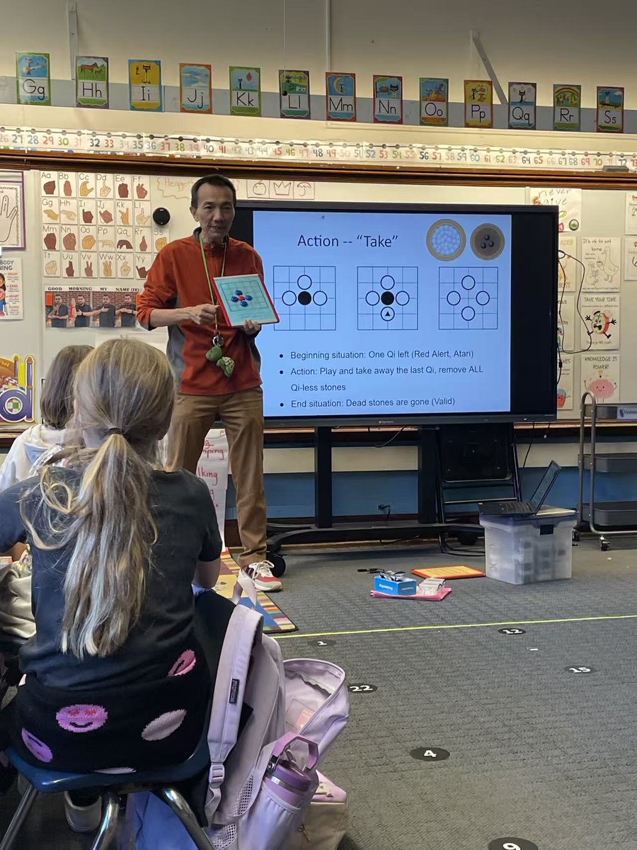 goandmath's tweet image. Go game based learning at Chicago Bell School After School Program (Students from Pre-K to grade 5)