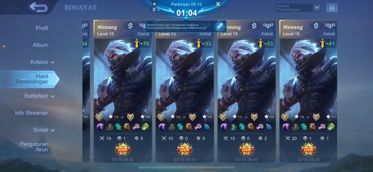 HALLO GUYSS JOKI ML OPENN YAA HARGA HARI TERAKHIR SEASON!!!
EPIC 4K⭐
LEGEND 4K⭐
MYTIC 8K⭐
MYTIC HONOR 10K⭐
GLORY 15K⭐️
IMORTAL 17K⭐️
PROMO UNTUK ORANG TERCEPAT (GLORY10⭐️130K)
(HONOR 10⭐️100K)
(MYTICK 10⭐️80K)
(LEGEND 10⭐️40K)
LANGSUNG AJA WA DI BIO
#zonauang #jokiml